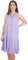 Seasons of April Ärmelloses Damen Musselin Kleid Mini Midi 100% Baumwolle mit Tasseln, Leicht & Locker, One Size - Buki (Flieder)