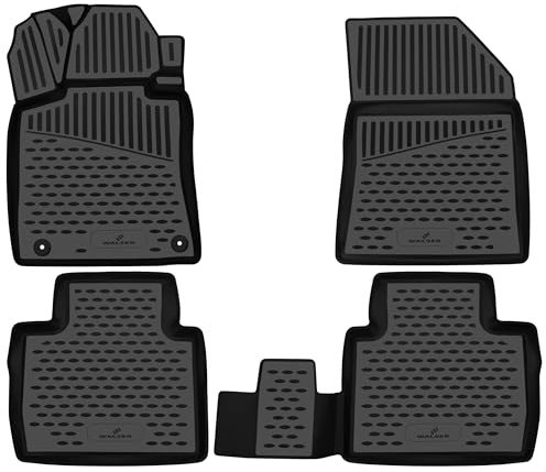 Walser XTR Gummi Fussmatten Auto für Peugeot 508 SW 2 09/2018-Heute, 100% passgenaue Auto Fußmatten, robuste Universal Fußmatte Auto, Gummimatten Auto, Auto Fussmatten Gummi