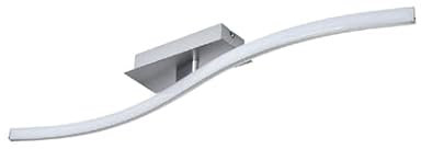 MeLiTec LED Deckenleuchte, nickel matt Anzahl Flammen 1-flammig, Form Geschwungen