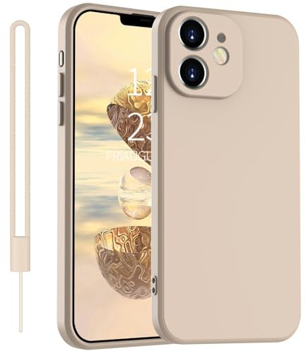 Yoawiful für iPhone 11 Hülle Silikon Kameraschutz Handyhülle iPhone 11 mit 1 Lanyard, stoßfest dünn weich Kratzfest Schutzhülle Case für iPhone 11 Khaki
