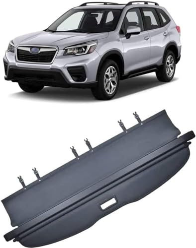 ZHAOWLI Kofferraum Schutz Abdeckung Cargo Cover für Subaru Forester 2019, Auto Einziehbarer Laderaumabdeckung Kofferraum Kofferraum-Hutablage