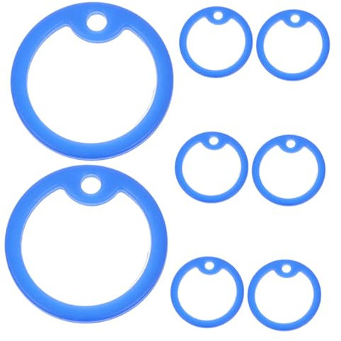 COLLBATH 8 Stück Gummihüllen Für Hundemarken Zum Schutz Vor Kratzern Passend Für Standard-id-tags Geräuschdämpfer Bei Bewegung (blau)