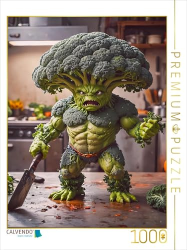 CALVENDO Puzzle Der Brokkoli Schlächter | 1000 Teile Lege-Größe 64 x 48 cm Foto-Puzzle für glückliche Stunden