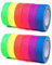 YOUNIEYO 12 rotoli di nastri adesivi fluorescenti, nastro adesivo colorato luminoso, fluorescente al buio, nastro in tessuto per decorazione da parete di palcoscenico, forniture per feste, 15 mm x 3 m