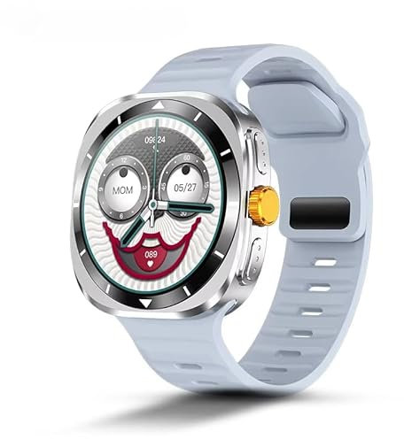 XINDADA F7 Ultra Smart Watch - Reloj inteligente para hombre Galaxy Watch 7 Ultra NFC GPS Brújula Dinámica Island Health Monitoring Sport Smartwatch 2024 (Plata)