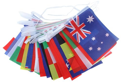 GALPADA Banderas Hilo Países Pancartas Fiesta Decoración Banderines Decorativos