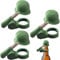 LUKIUP 3 PCS Bierhelm, Flaschenverschluss Bierflaschen, Soldier Salutation Beer Bottle Helmet, Bierflaschen Helm Für Party Bar Veteranen Enthusiasten (3, Grün)