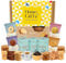 Biscuits Gift Set Tea Hamper With Almond Thins, 3 Loose Tea Gift Set Tins Including Breakfast, Afternoon & Earl Grey Tea and Individually Wrapped Border Biscuits, Mini Hamper for Her or Him