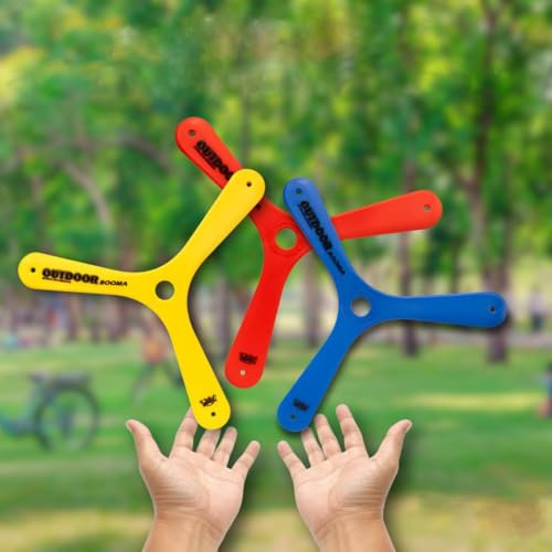 l&j Boomerang Aerodynamisches Polymer, sehr widerstandsfähig, präzise Rückkehr, lange Reichweite 15-20 Meter, leicht, flexibel, für den Außenbereich, geeignet für Anfänger und Experten, perfekt für