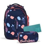 Satch Schulrucksack-Set Match Bundle Coral Reef - Dunkelblau | Ergonomisches 3-teiliges Set mit 35 L Stauraum, standfest und durchdachter Organisation für die 5. Klasse