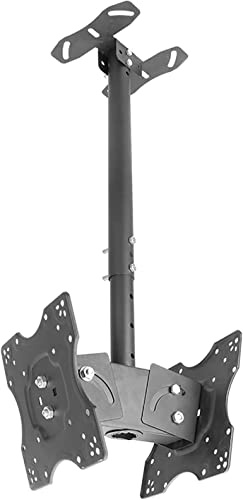 GHHVFEC Soporte de Montaje en Techo para TV de 20 a 32 Pulgadas, inclinación y rotación de Doble Cara, Peso máximo de 60 Libras, Soporte de TV multifunción