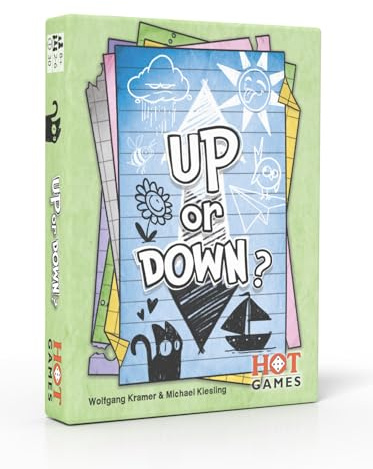 Hot Games Kartenspiel Up or Down - strategisches Familienspiel