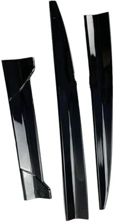 Spoiler Trasero Universal para Auto (3 Piezas) — Diseño De ala Central Perforada, Decoración Fija para Maletero(138CM-Bright Black)