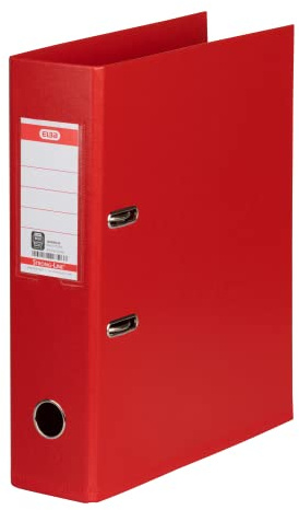 Elba Ordner A4, Strong-Line, 8 cm breit, Kunststoff, rot, 1 Stück