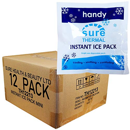 12 Pack - RE-GEN Medical Injury Soothing Instant Freeze Mini Disposable Ice Packs
