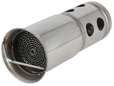 Motorrad Auspuff Schalldaempfer,DB Killer 50mm Außendurchmesser x 141mm Länge, Edelstahl Universeller DB Killer Motorrad Schalldämpfer Auspuffrohr