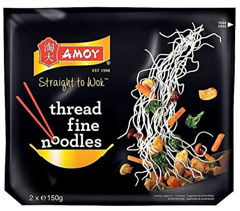 Amoy Straight To Wok Thread Noodles 2 x 150g
