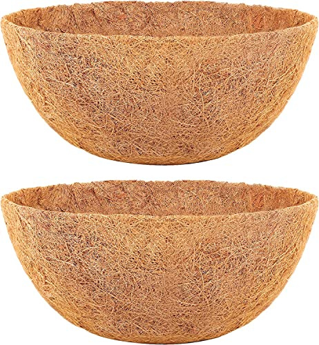 HFHOME 2PCS 16 Round Coco Liner Coco Replacement Liner Basket Window Box