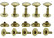 Ista Tools - Rivetti a testa singola, 6 mm, 7 mm, 9 mm, 10 mm, 13 mm, qualità top, 50, rivetti cavi RF (13 x 11 mm) giallo, testa singola