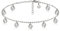 Good.Designs Bracelet de cheville avec plaquettes martelées I Bracelet de cheville en acier inoxydable pour femmes I Bracelet de cheville avec pendentifs texturés (Argent)