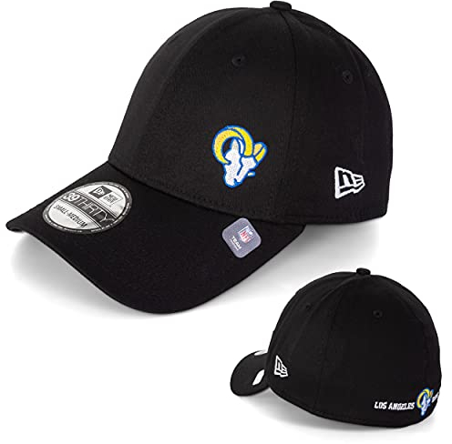 New Era Baseball Caps -39THIRTY Cap -Flawless Team Logo -MLB -NFL -NBA -Chicago Bulls -Lakers -Raiders -Yankees -Dodgers -Chiefs -Buccaneers -Saints -Sox -49ers (Los Angeles Rams, XS)