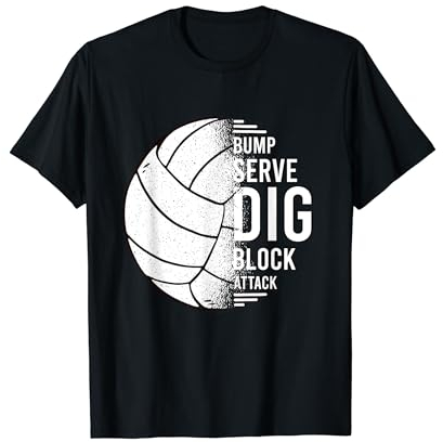 Volleyball für Volleyballmannschaft und Beachvolleyball T-Shirt