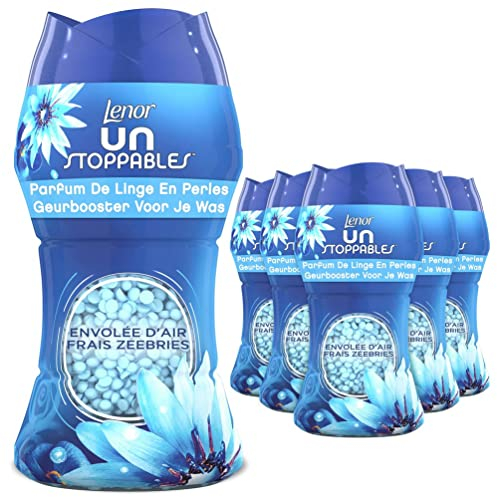 Lenor Parfum de Linge en Perles, 66 Lavages (154g x 6), Envolée D’air, Un Regain de Fraîcheur jusqu'à 12 Semaines de Stockage