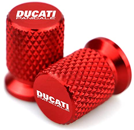 JABL Motorrad CNC Aluminum Reifenventil Ventilkappen, für Ducati Panigale 899 959 1299 1199 S R G V4 KN Staubkappen Vorbau Valve Caps Abdeckungen, Motorbike Zubehör