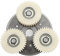 BuyWeek Elektrofahrrad Motor Zahnräder Kupplungssatz, 36T Planetary Nylonzahnräder und 88mm Kupplung, Kompatibel mit Bafang Elektrofahrrad 500W-750W Motor