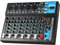 Iriisy Mini mezclador de audio profesional de canales USB inalámbrico Reproducción 48 V Alimentación Phantom para grabación PC (7 canales)