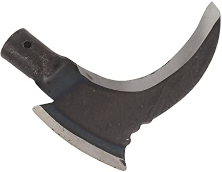 Alta Falce Doppia in Acciaio Al Manganese, Doppia Falce Lame Affilate Durevole Efficiente Antiruggine Multifunzionale per Attrezzi da Giardinaggio per il Taglio dell'erba (Testa di taglio singola)