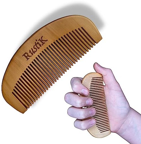 RustiK Geburtskamm für die Arbeit, natürliche Schmerzlinderung, splitterfreies Birnenholz, Akupressur, kann bei Angstzuständen oder anderen Schmerz-/Stresssituationen verwendet werden.