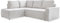 MIUFORM Ecksofa Mit Schlaffunktion Und Bettkasten - Brave Dave L-Form Couch, Wohnlandschaft, Cord Sofa 247 x 194 x 89 cm (Beige, Links Ausgerichtet)