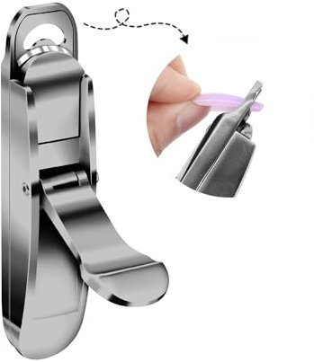 Nail Clipper for Acrylic Nails,Portable False Nail Tip Cutter Trimmer,Artificial Tips Edge Cutter for Acrylic Extension,Nails Art Manicure Salon