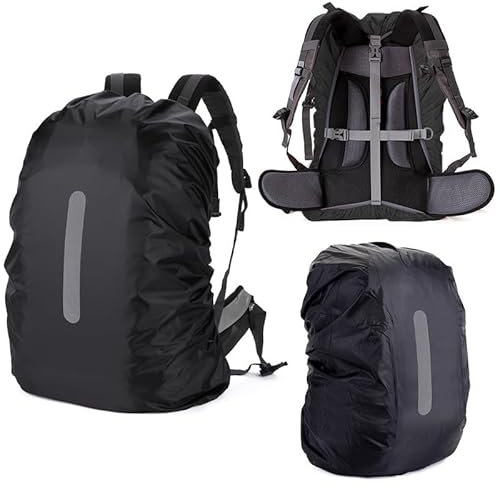 HYCOPROT Housse de Sac à Dos Réfléchissante 8-80L, Étanche Anti-Poussière et Résistant à l'abrasion Couverture Anti-Pluie, Housse de Pluie pour Randonnée, Camping, Tourisme