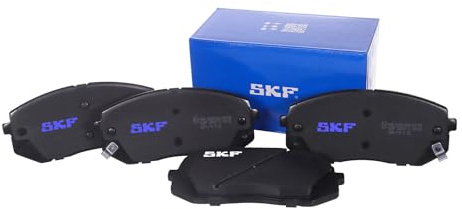 SKF Scheibenbremse Bremsbelag mit Bohrungen für Anti-Quietsch-Platte VKBP 80637 A - 4er Set Vorderachse Höhe 77 mm Länge 170 mm Breite 81 mm