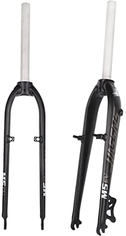 Forcella rigida super leggera per MTB 26/27,5, forcella rigida in lega di alluminio 825G con freno a disco/V, sterzo dritto e sgancio rapido, forcella anteriore resistente per mountain bike