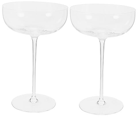 TOPBATHY 10 Stk Kelchweinglas Weinglas zum Geburtstag coole trinkgläser Weingläser Cocktailgläser schnapsgläser Martini-Gläser klares Weinglas Rotweinglas langen Griff Kristallglas Gin