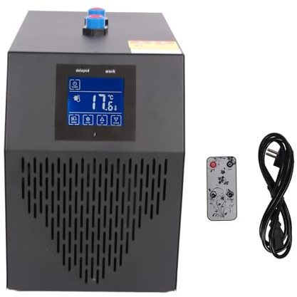 Bewinner Aquarium Kühlgerät mit Touchscreen und Fernbedienung – 42 Gallonen, 1/10 PS, leises Eisbad-Kühlsystem für Axolotl Fische