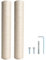 Dimaka Griffoir de rechange en carton et sisal pour chat (beige-2 poteaux, 40 cm)
