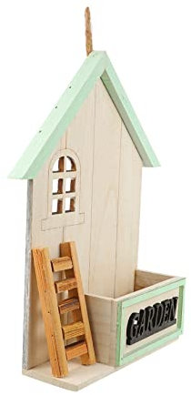 BESPORTBLE Holz-wandblumentopf Hausform Wandmontierter Blumenkorb Für Dekoration Und Pflanzen Für Innenräume Und Hochzeiten Zartem