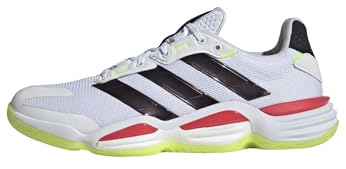 adidas Stabil 16 Indoor Shoes, Calzado Deportivo Hombre, Cloud White/Aurora Met. / Aurora Plum, 44 EU
