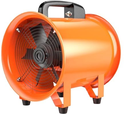 QYLTTDM 550W Duct Type Exhaust Fan, 16in Pipe Axial Explosion Proof Fan Spray Booth, Maximum air Volume 5870 m³/h, 1450r/min, Multifunctional Portable Axial Fan Ventilator Flow Cylinder Pipe Fan