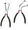 2pcs Electrical Disconnect Pliers, Electrical Connector Pliers with Anti-Slip Handle Carbon Steel Automotive Electrical Connector Pliers Spark Plug Pliers Pulling Tool for Car Repair