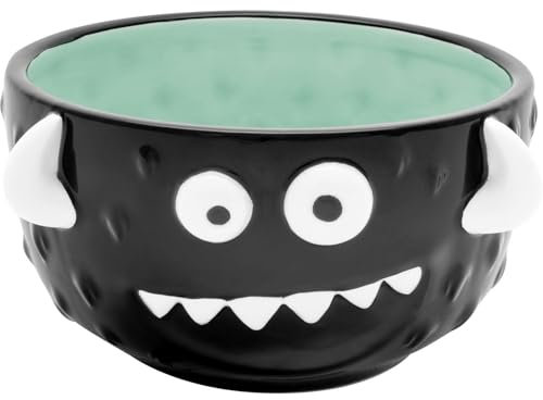 Sheepworld H:PPY life Schale Monster mit Spruch Stärke | figürliche Schale, Snackschale, Durchmesser 13,1 cm, Höhe 7,5 cm | lustiges Geschenk, witzige Tischdeko, Halloween, Kindergeburtstag | 74163