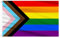 AhfuLife Bandera Progreso Flag 90 x 150 cm, 2 Piezas Bandera del Orgullo, Arco iris, Progreso, LGBTQ+ Doble Cara con Ojales de Latón para Decoracion de Fiesta, Barra, Día del orgullo Desfile