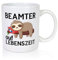 Beamter auf Lebenszeit | Beamter | Faultier - Tasse Weiss - Kaffeetasse/Geschenk/Familie
