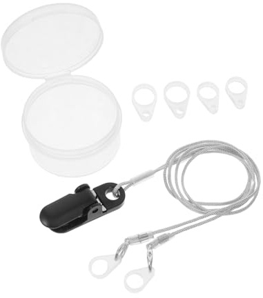 Haltekabel für Hörverstärker mit Verstellbarem Clip, 1 Satz | Nylon und Silikon, Leicht und Weich, Anti Verlust Halterung für Alltag und Draußen, für Erwachsene