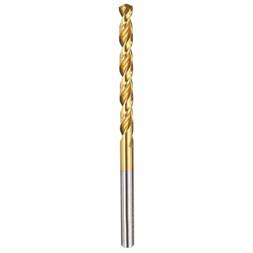Kozelo 1pcs Drill Bit 4.2mm Diameter M42 8% Cobalt HSS for Hard Metal | Cutting Tool for Machining Hard Metal Stainless Steel Woodworking Handicraft Use, 135° Cutting Angle TiN