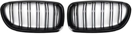 Front Kühlergrille Auto Frontgr Für 5 Series F10 F11 F18 2010-2014 2015 2016 2017 Dual Line Racing Grille GrillPair Front Niere Doppel Lamellen Grill Grille Frontgrill
